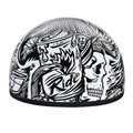 D.O.T. Daytona Skull Cap Helmet- W/ Live Fast by Daytona Helmets