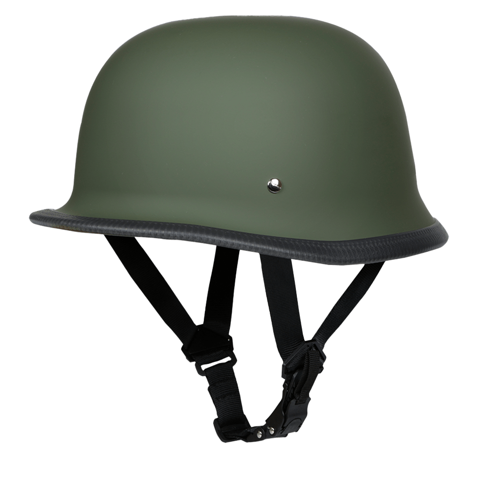 Daytona Helmets Half Helmet XS / Military Green D.O.T. German Helmet by Daytona Helmets G1-MG-XS