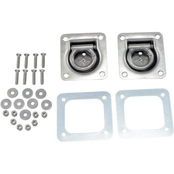 D-Ring Anchor Kit Stainless Steel By Caliber 13521 Tie Down / Ratchet Strap