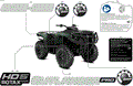BODY - FEATURE DECALS - 2026 CAN AM OUTLANDER PRO HD5 4X4 - COMPASS GREEN