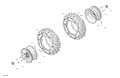 DRIVE - FRONT WHEELS - 2026 CAN AM OUTLANDER MAX 700 4X4 XT - CALI - PLATINUM SILVER SATIN
