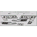 AIR FILTER COVER DECALS - CRYSTAL ORANGE - 2017 CFMOTO CFORCE 800