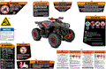 BODY - WARNING DECALS - 2018 CAN AM RENEGADE 4X4 X XC 850 EFI - CALI - CAN AM RED