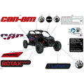BODY - DECALS - 2026 CAN AM MAVERICK TURBO RS - DUSTY NAVY SATIN - 72" WIDTH