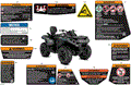 BODY - WARNING DECALS - 2024 CAN AM OUTLANDER MAX 850 EFI 4X4 XT P - HYPER SILVER