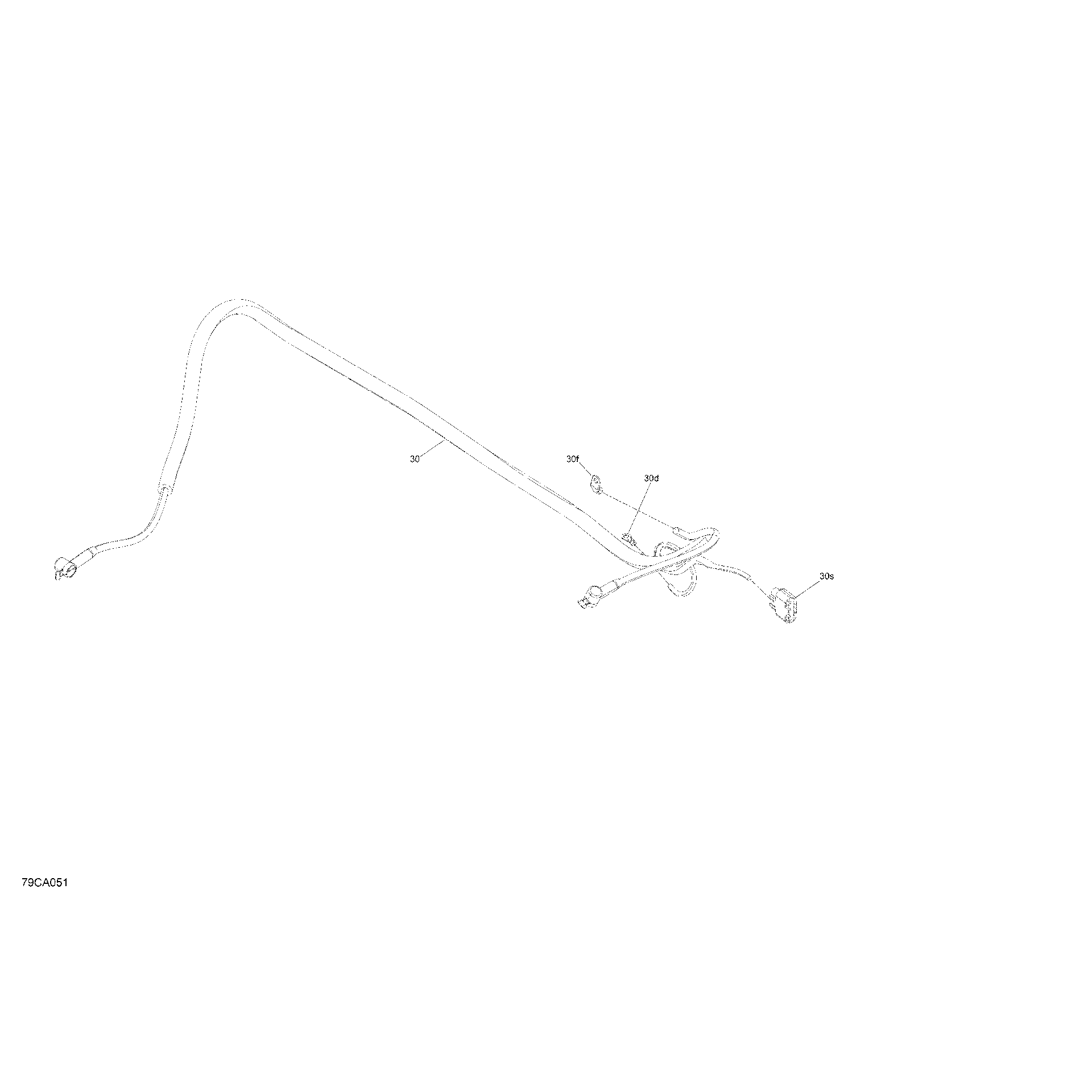 An Image of a Genuine Can-Am Parts Schematic Diagram showing the schematic - ELECTRIC - WIRING HARNESS STARTER