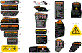 BODY - WARNING DECALS - 2026 CAN AM OUTLANDER MAX EV 4X4 - BRIGHT WHITE
