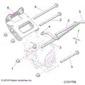 DRIVE TRAIN: GEARCASE MOUNTING REAR - 2023 POLARIS SPORTSMAN XP 1000 55" 49S