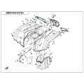 REAR PLASTICS - 2022 CFMOTO CFORCE 400