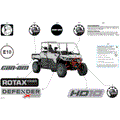 BODY - DECALS - 2024 CAN AM DEFENDER HD10 X MR - HYPER SILVER - 67" WIDTH SAFETY NET