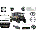 BODY - DECALS - 2026 CAN AM DEFENDER MAX HD11 LTD CAB - MACCHIATO SATIN - 65" WIDTH - (2)