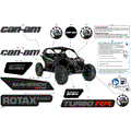 BODY - DECALS - 2024 CAN AM MAVERICK TURBO RR X RS SMART SHOCK 72 INCH SAS - TIMELESS BLACK METALLIC - 72" WIDTH SAS
