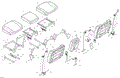 BODY - SEAT - FRONT SECTION - 2025 CAN AM DEFENDER MAX HD10 XT - DUSTY NAVY - 64" WIDTH CALI