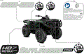 BODY - FEATURE DECALS - 2026 CAN AM OUTLANDER PRO HD7 4X4 - CALI - COMPASS GREEN