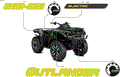 BODY - FEATURE DECALS - 2026 CAN AM OUTLANDER 4X4 EV - BRIGHT WHITE