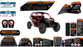 BODY - WARNING DECALS - 2025 CAN AM MAVERICK TURBO RS 72 INCH - FIERY RED METALLIC - 72" WIDTH