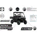 BODY - DECALS - 2024 CAN AM DEFENDER HD10 XT - TIMELESS BLACK METALLIC - 64" WIDTH