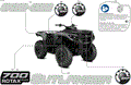BODY - FEATURE DECALS - 2026 CAN AM OUTLANDER 700 4X4 DPS - CALI - GRANITE GREY