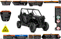 BODY - WARNING DECALS - 2025 CAN AM MAVERICK TRAIL 700 DPS - TIMELESS BLACK METALLIC - 50" WIDTH