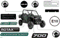 BODY - DECALS - 2026 CAN AM COMMANDER 700 EFI DPS - COMPASS GREEN - 60" WIDTH - (2)