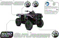 BODY - FEATURE DECALS - 2026 CAN AM OUTLANDER 500 4X4 DPS - CALI - LEGION RED