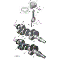 CRANKSHAFT AND PISTONS 900 HO - 2018 CAN AM MAVERICK X3 900 HO