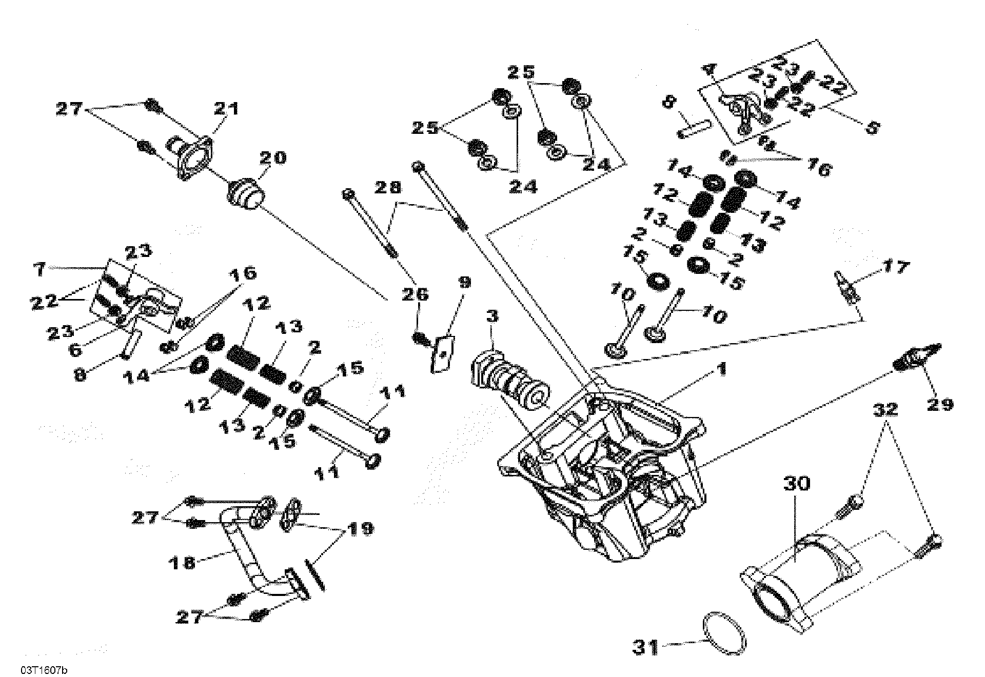 An Image of a Genuine Can-Am Parts Schematic Diagram showing the schematic - CYLINDER HEAD 