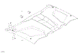 BODY - ROOF - 2024 CAN AM MAVERICK TURBO RR X RC 72 INCH - HYBRID WHITE PEARL - 72" WIDTH
