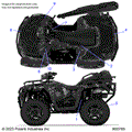 BODY: DECALS STANDARD - 2025 POLARIS SPORTSMAN 570 HUNTER EDITION
