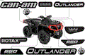 BODY - FEATURE DECALS - 2018 CAN AM OUTLANDER 4X4 NORTH EDITION 650 EFI - BRIGHT WHITE