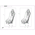LEFT SEAT (BLACK) - 2021 CFMOTO ZFORCE 950 Sport