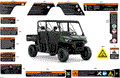 BODY - WARNING DECALS - 2026 CAN AM DEFENDER 6X6 HD10 XT - STEALTH BLACK - 64" WIDTH