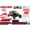 BODY - DECALS - 2024 CAN AM MAVERICK MAX TURBO RR X RC 72 INCH - HYBRID WHITE PEARL - 72" WIDTH
