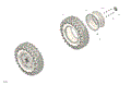 DRIVE - FRONT WHEELS - 2026 CAN AM DEFENDER HD11 LTD CAB - DUSTY NAVY SATIN - 65" WIDTH