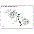 CYLINDER HEAD & CYLINDER ASSY. - 2018 CFMOTO CFORCE 500 HO