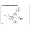CRANKSHAFT & CONNECTING ROD & PISTON ASSY. - 2018 CFMOTO CFORCE 400