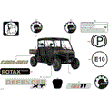 BODY - DECALS - 2026 CAN AM DEFENDER HD11 XT - DARK WILDLAND CAMO - 65" WIDTH - (2)