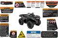 BODY - WARNING DECALS - 2023 CAN AM OUTLANDER 850 EFI XT