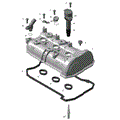 ROTAX - VALVE COVER - 2026 CAN AM DEFENDER HD11 XT CAB - STEALTH BLACK - 65" WIDTH - (2)