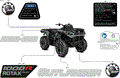 BODY - FEATURE DECALS - 2026 CAN AM OUTLANDER 1000R 4X4 DPS - GRANITE GREY