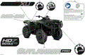 BODY - FEATURE DECALS - 2025 CAN AM OUTLANDER PRO HD7 4X4 XU - COMPASS GREEN - (2)