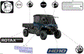 BODY - DECALS - 2025 CAN AM DEFENDER PRO HD10 LTD CAB - DUSTY NAVY - 67" WIDTH CALI