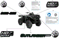 BODY - FEATURE DECALS - 2024 CAN AM OUTLANDER PRO HD7 4X4 XU - DESERT TAN