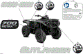 BODY - FEATURE DECALS - 2025 CAN AM OUTLANDER MAX 700 4X4 DPS - GRANITE GREY - (2)