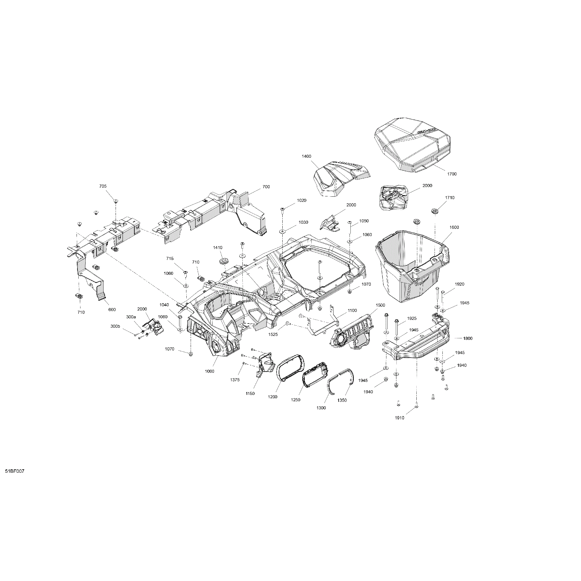 An Image of a Genuine Can-Am Parts Schematic Diagram showing the schematic - CAB INTERIOR - DASHBOARD