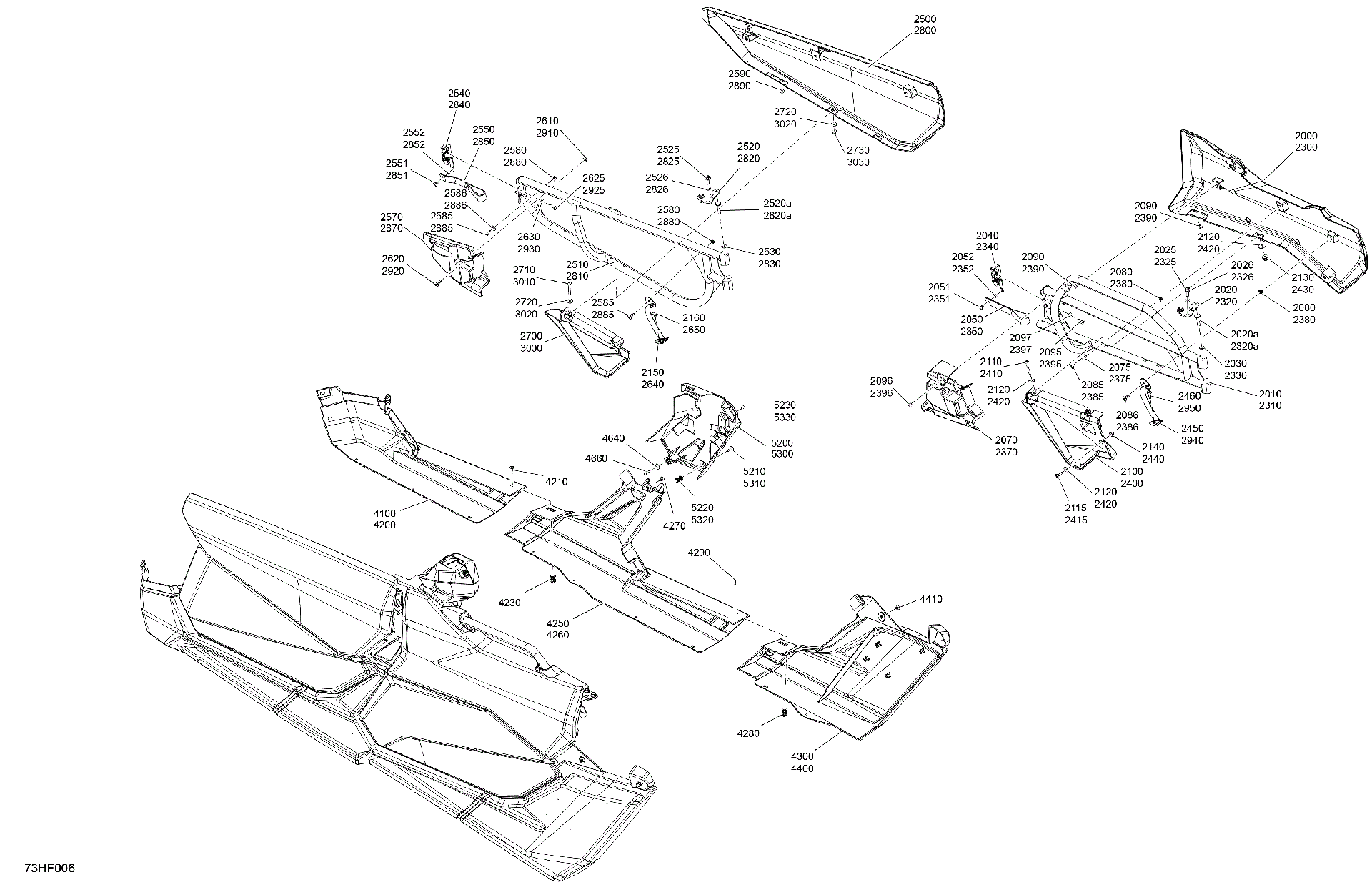 An Image of a Genuine Can-Am Parts Schematic Diagram showing the schematic - BODY - DOORS