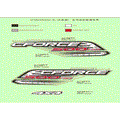 DECAL KITS FOR INJECTED BLUE&CRYSTAL ORANGE MODEL - 2015 CFMOTO CFORCE 500 HO