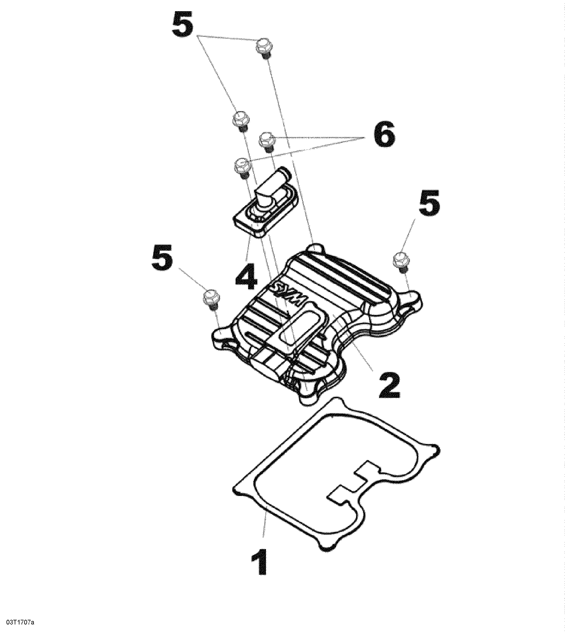 An Image of a Genuine Can-Am Parts Schematic Diagram showing the schematic - CYLINDER HEAD COVER