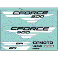 DECAL KIT MANGO ORANGE - 2023 CFMOTO CFORCE 500