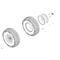 DRIVE - REAR WHEELS - 2024 CAN AM MAVERICK TURBO RR X RC 64 INCH - HYBRID WHITE PEARL - 64" WIDTH